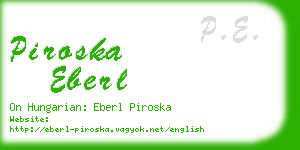 piroska eberl business card